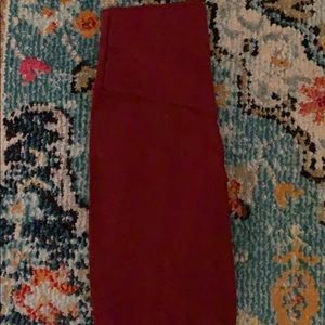 dark burgundy red aerie leggings
